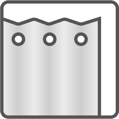 Vorhang mit Metallösen